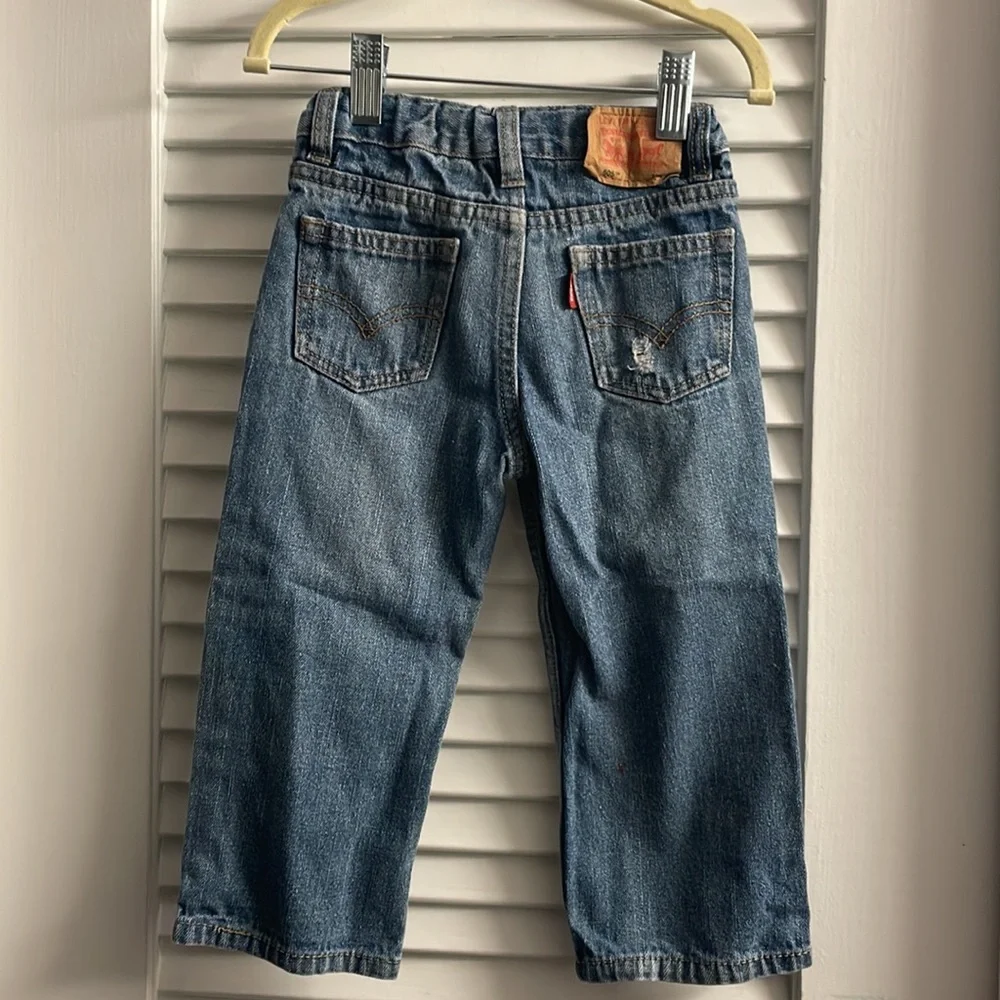 Classic Levi 505 Jeans-Like New-Size 24M Distressed. Hidden adjustable waist. - Picture 4 of 6